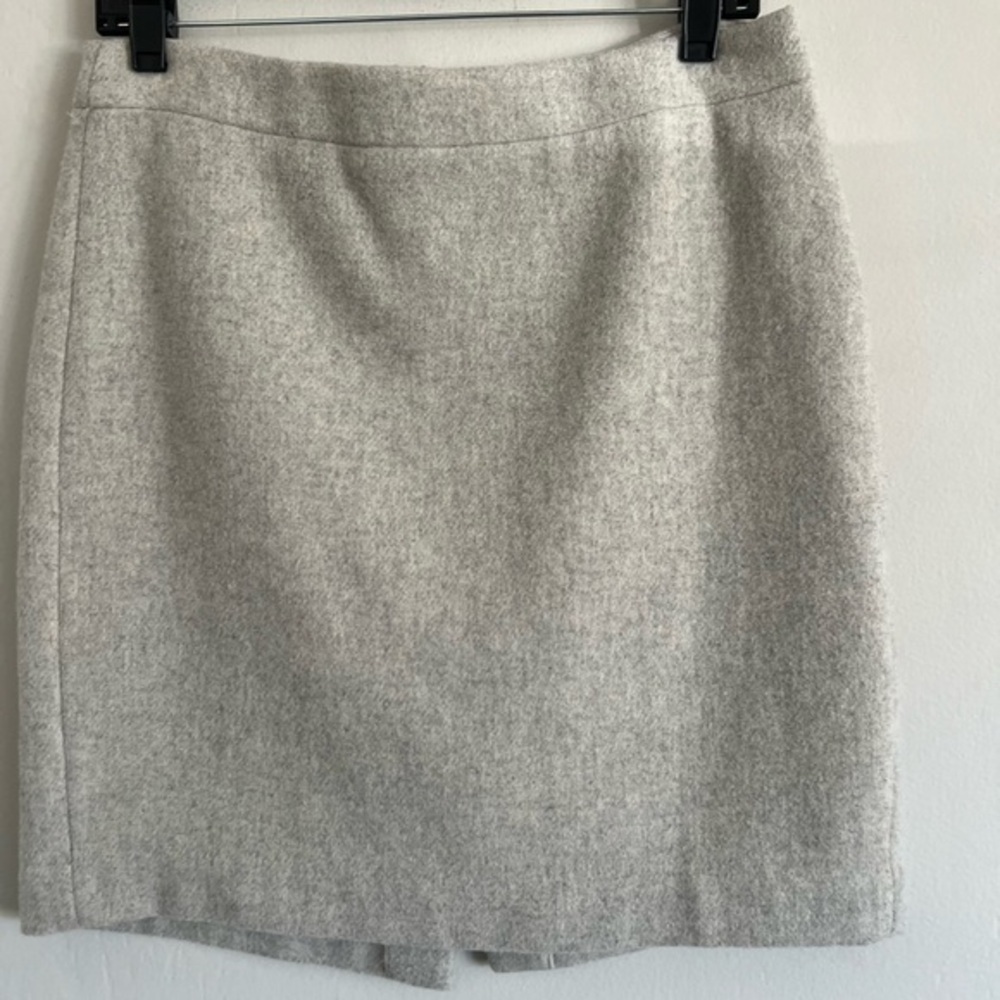 J. Crew Wool Mini Pencil Skirt Sz 8P